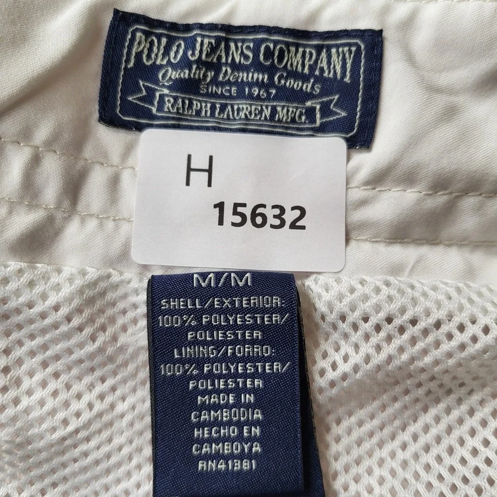 Polo Jeans Company Ralph‎ Lauren Men Swimwear M Orange White RL Shield